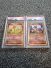 PSA Graded CCL JP Charmander & Charmeleon Pokemon Cards #001/032 Holo CHEAP
