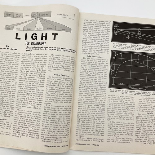 Photographic Age Magazine April 1948 Cameras with Wings Lighting Photography - Imagen 8 de 18