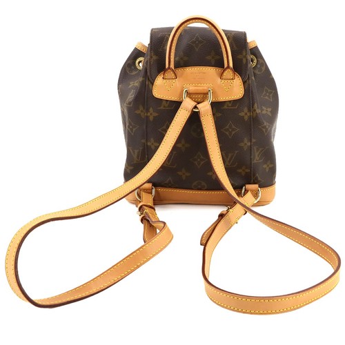 LOUIS VUITTON Monogram Mini Montsouris Rucksack Braun M51137 Geldbörse 90265698 - Bild 2 von 11