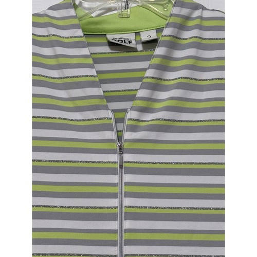 Zenergy Golf by Chico's gestreiftes Kurzarmshirt, Größe 2 - Bild 3 von 6