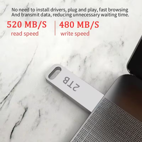 2TB 1TB 512GB USB 3.2 Flash Drive TypeC Metal Memory Stick Waterproof High‑Speed - Picture 2 of 13