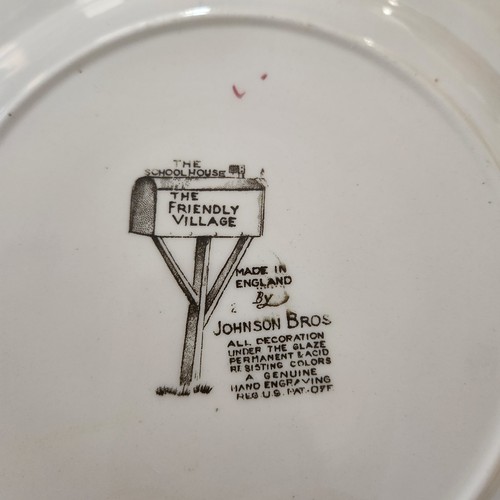Friendly Village Johnson Brothers Dinner Plates-2 - Picture 3 of 3