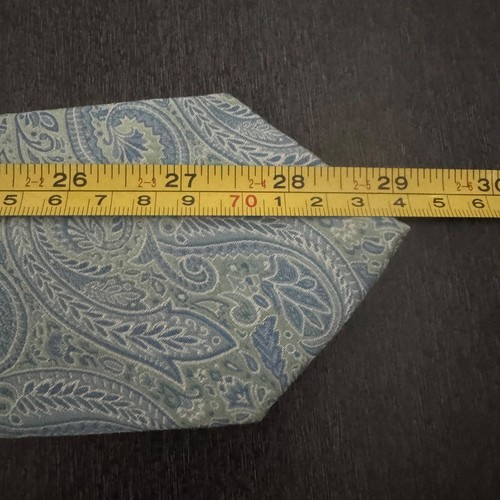Corbata Jos A Bank Reserve para hombre 100 % seda azul cachemir/verde - Imagen 7 de 7