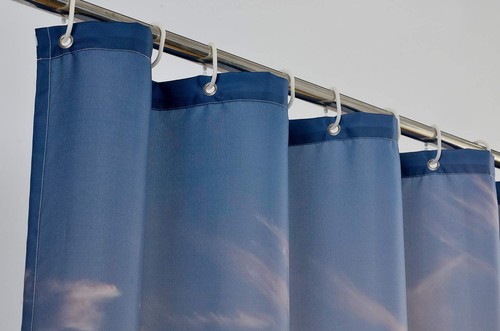 Extra Wide Shower Curtain 108 x 72 Inch, Ocean Sea Beach Sunset Waterproof Fa... - Picture 8 of 9