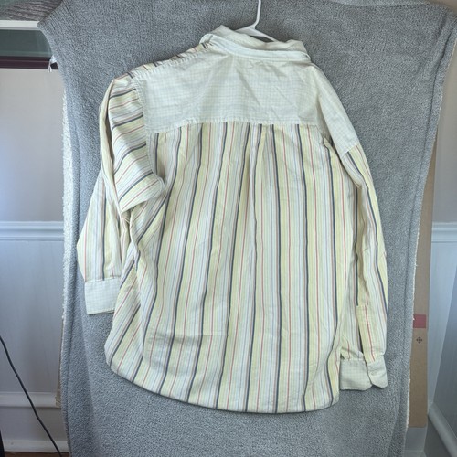 Camisa Phat Farm Para Hombre 5XL Abotonada Vertical Rayas Amarilla Negocios Informal - Imagen 8 de 8