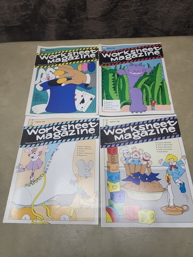 Lot of 4 Mailbox WORKSHEET MAGAZINE Issues UNUSED Home Schooling Sept/Oct 1986 - Picture 1 of 5