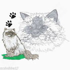 Himalayan Cat To Cute New Design Set Of 2 Bath Hand Towels Embroidered By Laura