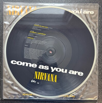 Nirvana - Come As You Are, 1992, UK, Limited Edition, Picture Disc