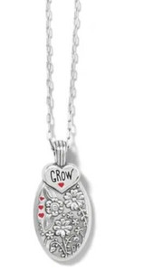 Brighton Silver Plated FASHIONISTA Give Love Grow Inspirational Necklace JM3933