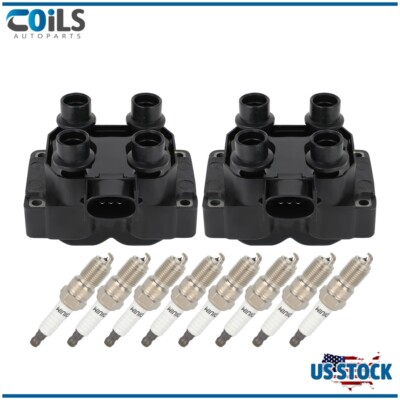8x Ignition Coil + 16x NGK Spark Plug + 1x Wire For Ford F150 F350 F250