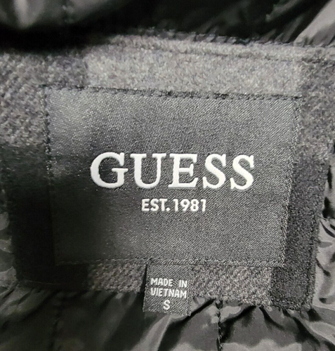 NWT~GUESS Mens SMALL Water Repellent Jacket With Zip Out Quilted Puffer Bib $295 - Picture 2 of 11