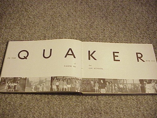 1944 Quaker / Salem Ohio High School Yearbook / Free Shipping! - Imagen 7 de 9