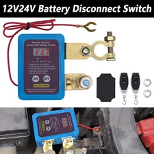 12V/24V 240A Auto Battery Disconnect Power Cut Off Switch With Digital Display 