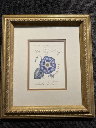 *VTG* Constance Lael Framed Painting “Septembers Flower The Morning Glory” 1995 - Photo 1 sur 4
