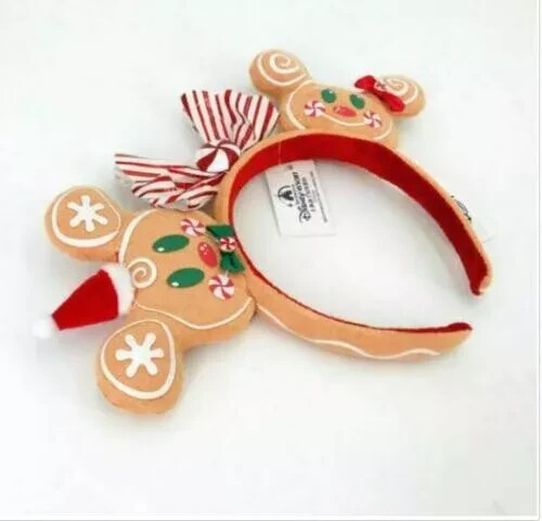 Disney Parks Minnie Ears Bow 2024 Christmas Gingerbread Limited Party Headband - Bild 3 von 4