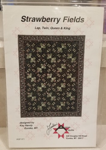 Strawberry Fields Quilt Muster in Schoß Twin Queen King Size Neu - Bild 1 von 2