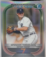 2021 Bowman Spencer Torkelson Bowman Scouts Top 100 #BTP-7 RC Detroit Tigers