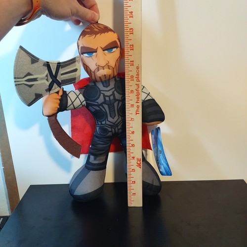 Juguete de peluche Avengers Thor 14" grande con licencia Marvel Comics Stormbreaker cosas buenas - Imagen 6 de 16