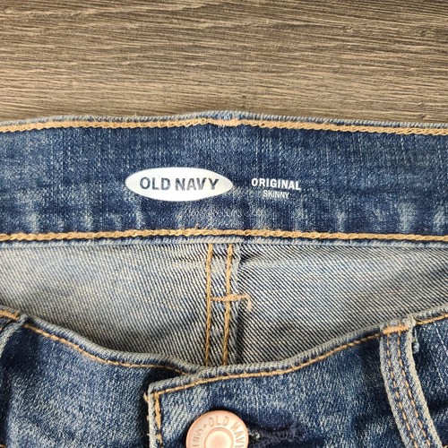 Old Navy Original Skinny Jeans Women's 8 Blue Cotton Blend Mid Rise Medium Wash - Picture 6 of 11