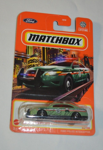 MATCHBOX 2024 CITY ADVENTURE 64/100 - FORD POLICE INTERCEPTOR FOREST RANGER - Picture 1 of 6