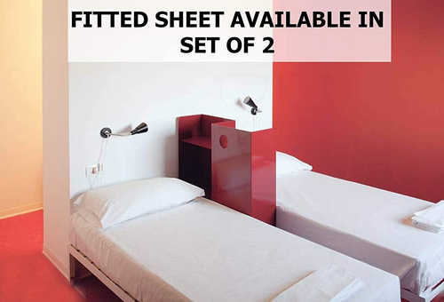 Fitted Sheet Only Pack of 2 100% Long Staple Cotton 500 Thread Count Twin XL Siz - Picture 7 of 7