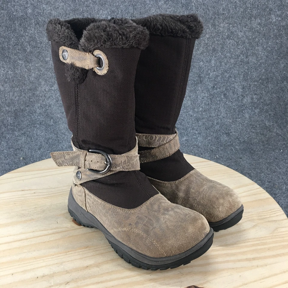 Baffin Boots Womens 8 Tantra Snow Brown Fur Lined Round Toe Mid-Calf 4710-0282 - Image 3 of 4