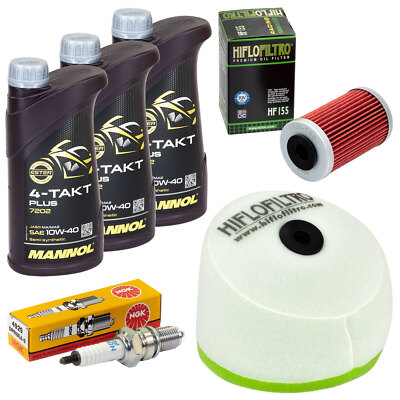 Wartung für KTM SC 620 SX 620 1994-2001 Set Öl 3L Luftfilter Ölfilter Zündkerze