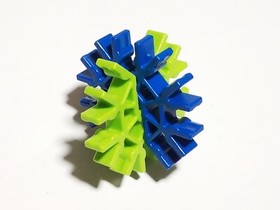 20 K'NEX Rare Green 7-way Slotted Connectors Standard Bulk Parts Pieces KNEX