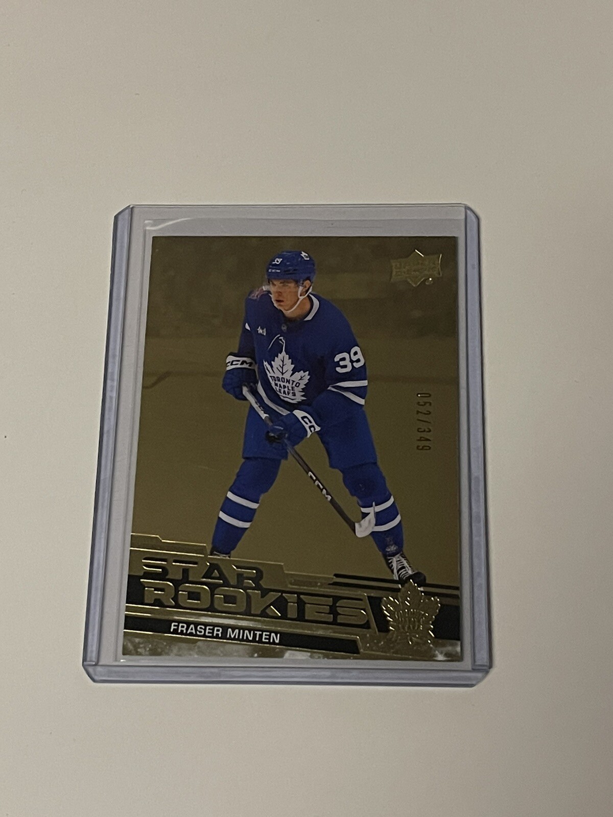 2023-24 Upper Deck Star Rookies Gold #23 Fraser Minten /349 **029921