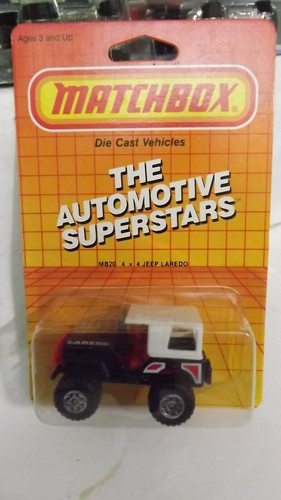 1986 Matchbox 4X4 Jeep Laredo MB 20  - Picture 1 of 3