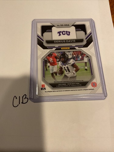 Sensational Signatures Derius Davis. 2023 Panini Prizm Draft Picks - Picture 3 of 4
