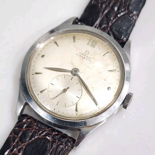 Vintage Omega Automatic Bumper Ref 2478 Cal 28.10.RA 33mm Men's Stainless Watch - Picture 4 of 19