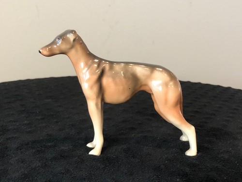 Vintage Porcelain Figurine of a Whippet or Greyhound 4" tall - Picture 1 of 6