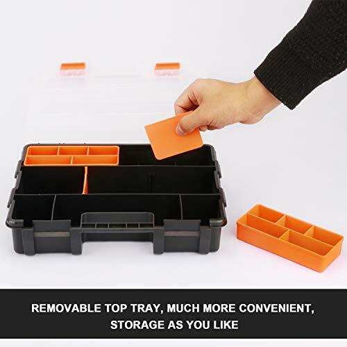 CASOMAN Hardware & Parts Organizers 4 Piece Set Toolbox Compartment Small Par... - Bild 3 von 7