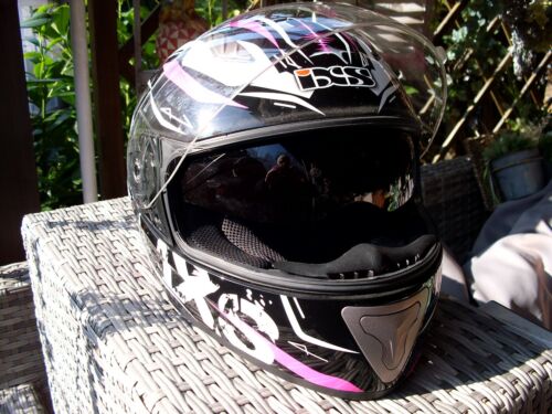 Damen Motorradhelm, Integralhelm IXS H520-1 , Pink/Schwarz/Weiß TOP ! - Bild 2 von 14