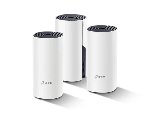 3ER-PACK TP-Link Deco P9 Hybrid Mesh Wi-Fi System Dual Band AC1200, AV1000, Weiß