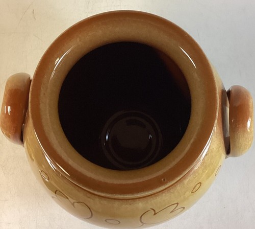 MICHELANGELO Tan Pottery VASE With double handles Made in Italy 9.5” - Picture 9 of 13