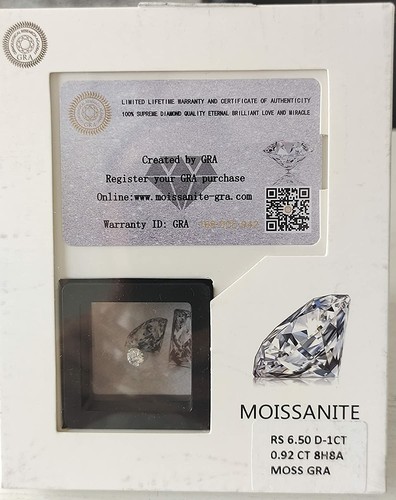 Excellent Round Cut VVS1 Clarity White Moissanite Bridal Wedding Ring Set Silver - Picture 6 of 12