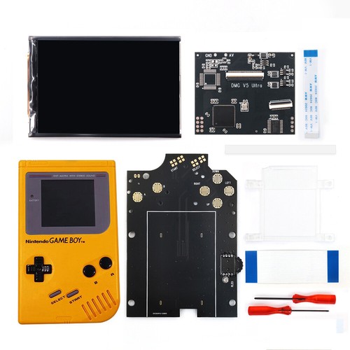 Hispeedido V5 Pro OSD Menu Full Size RIPS Backlight LCD+Pre-cut Shell For GB DMG - Picture 26 of 41