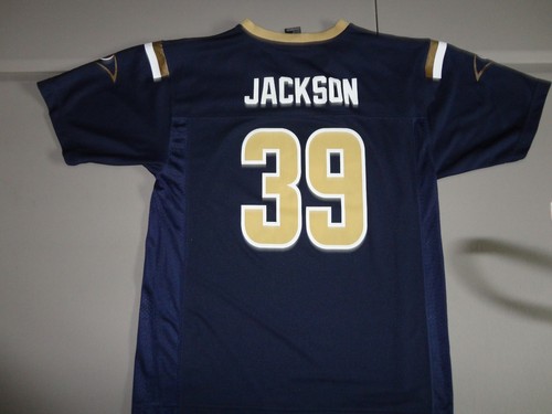 Blue St. Louis Rams #39 Steven Jackson Youth XL Screen NFL Team Apparel Jersey - Picture 2 of 5
