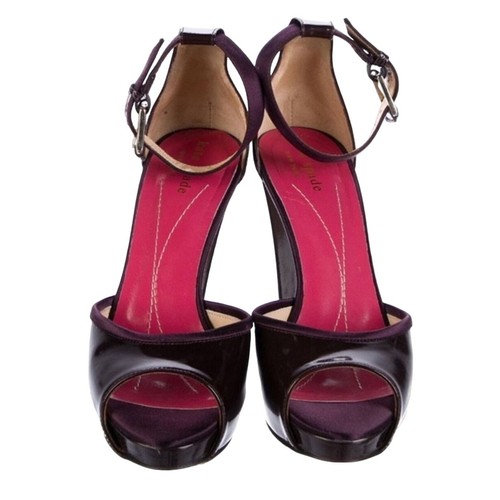 Kate Spade New York Patent Leather Cutout Accent D'Orsay Pumps Heels Size 7 - Picture 3 of 5