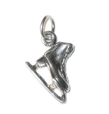 STERLING SILVER Mini CHARM Sports Figure Skating ICE SKATE