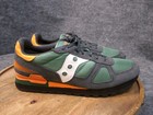 Saucony Men's Shadow Original Green Gray Suede Retro Shoes Size 12 S2108-806