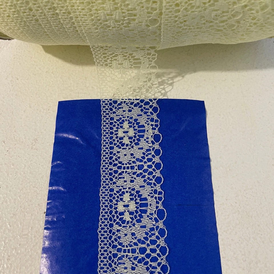 NEW! 5yds (4.57m) Lace 38mm Wavy Bilateral Trim vintage sewing wedding #2531 - image 3 of 4
