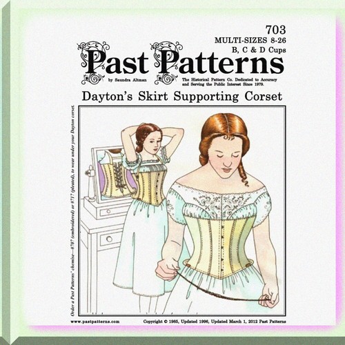 Viktorianische Eleganz: Rockstütze Korsett Muster (Brustumfang 32-48) - Bild 3 von 6