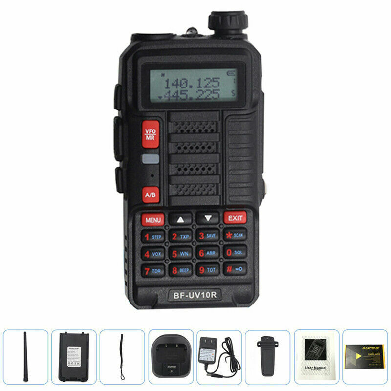 BAOFENG UV10R WALKIE TALKIE 16W 8800MAH VHF UHF DUAL BAND 2 VIE CB HAM RADIO US - Foto 13 di 24