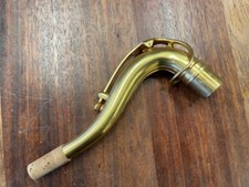 New RAMPONE  CAZZANI Tenor Saxophone NECK in GOLD PLATED SOLID STERLING SILVER