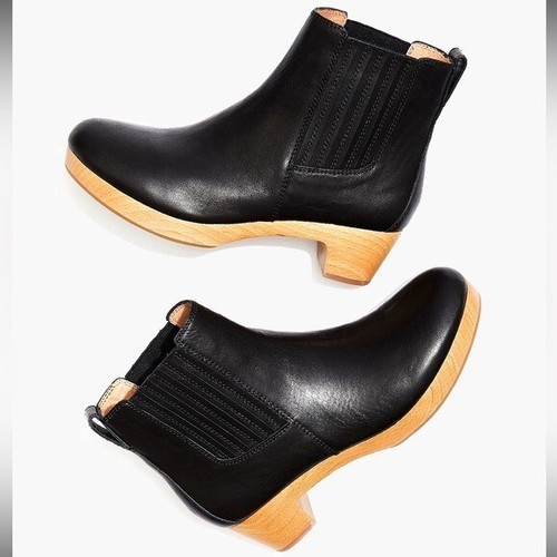 Stivali nuovi senza etichette Madewell The Clog in pelle nera taglia 6,5 prezzo al dettaglio $198 - Foto 13 di 13