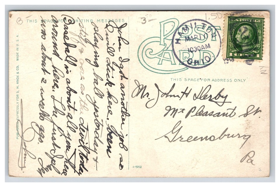 New Post Office, Hamilton Ohio OH Postcard 17044 eBay