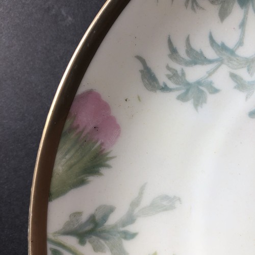 Piatto vintage O & EG ROYAL AUSTRIA floreale dipinto a mano 9" con bordo oro - Foto 7 di 8